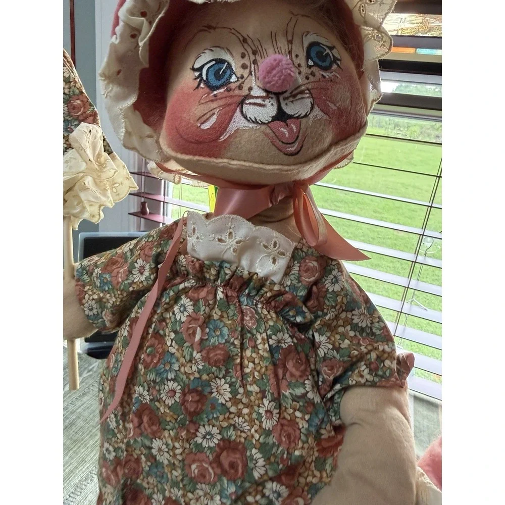 Large Annalee Easter Bunny Dolls Made in USA 22